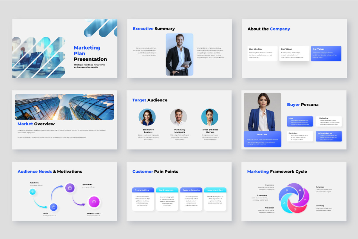 Marketing Plan Presentation Template, a Presentation Template by Abert (Photo 7 of 8)