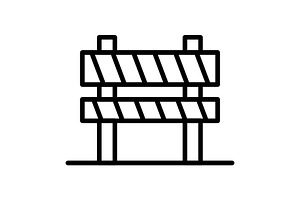 Barrier Line Icon, an Icon by Pexelpy