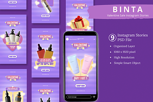 Valentine Sale Instagram & Canva, a Social Media Template by Attype