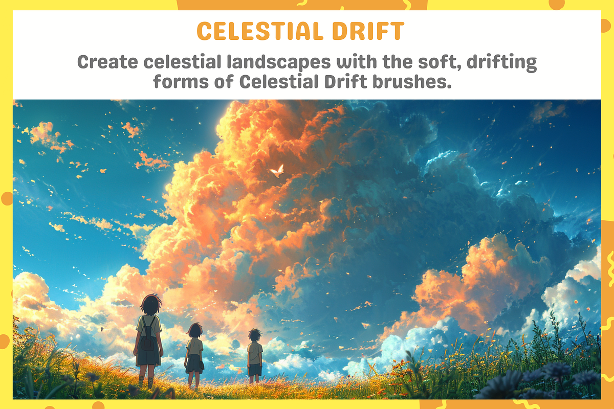 Procreate Ghibli Cloud Brushes, a Brushes & More by nikiartcorner (Photo 8 of 10)