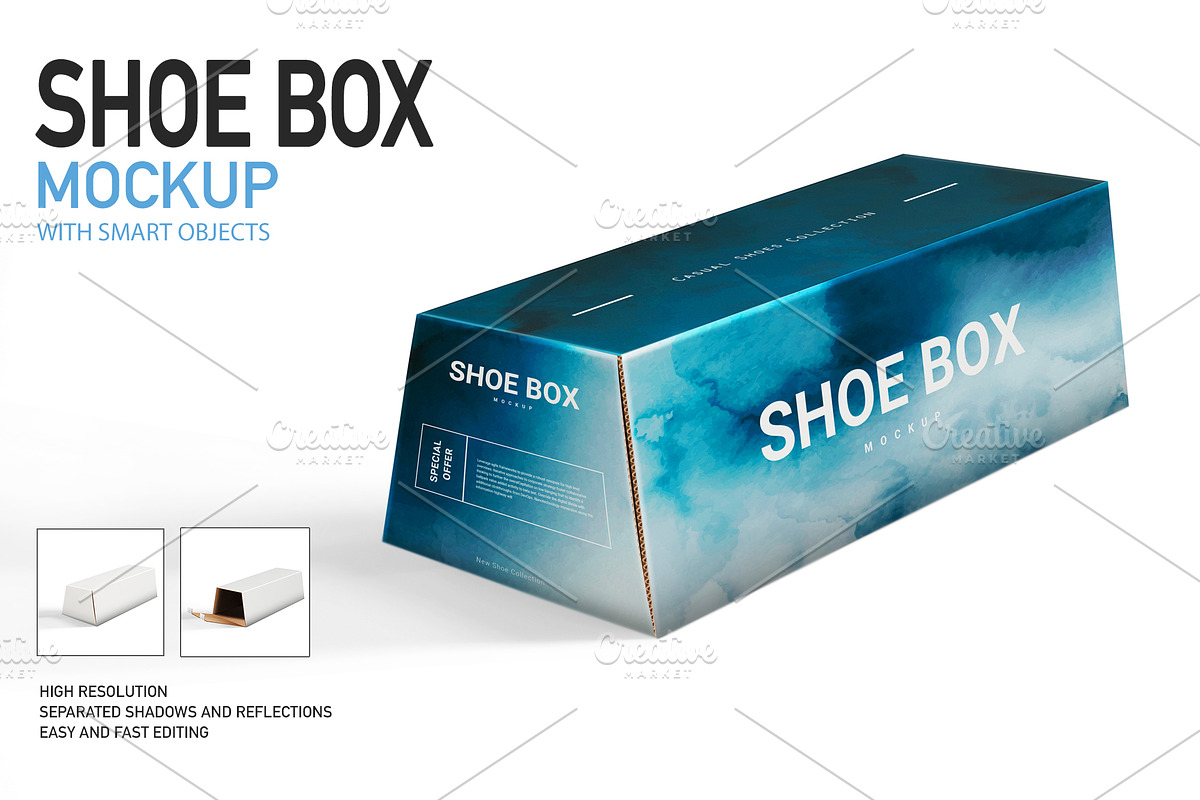 SHOEBOX MOCKUP, a Product Mockup by Moonlight Creative (Photo 1 of 8)