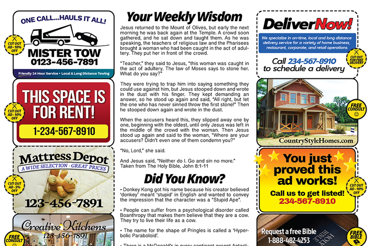 2 Page Newspaper Template, a Flyer Template by Newspaper Templates (Photo 2 of 7)