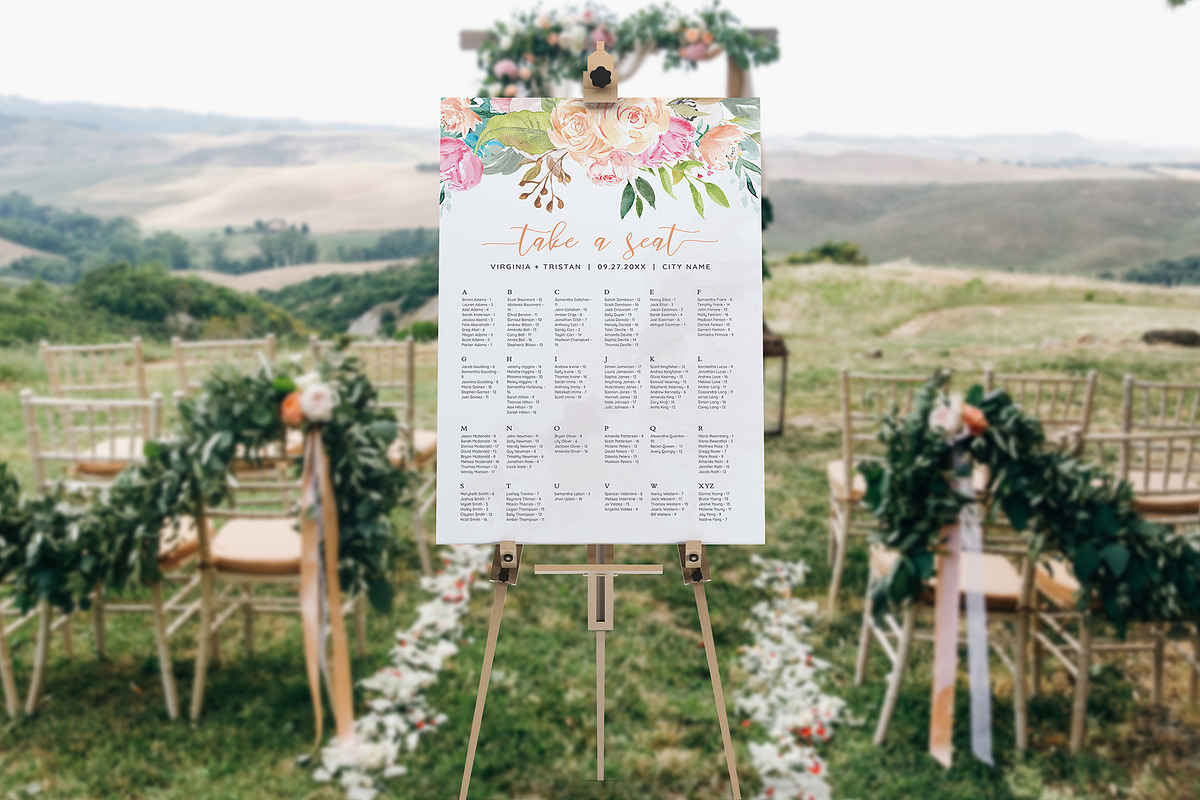 Blush Floral Wedding Invitation Set, an Invitation Template by DesignDevisers (Photo 8 of 15)