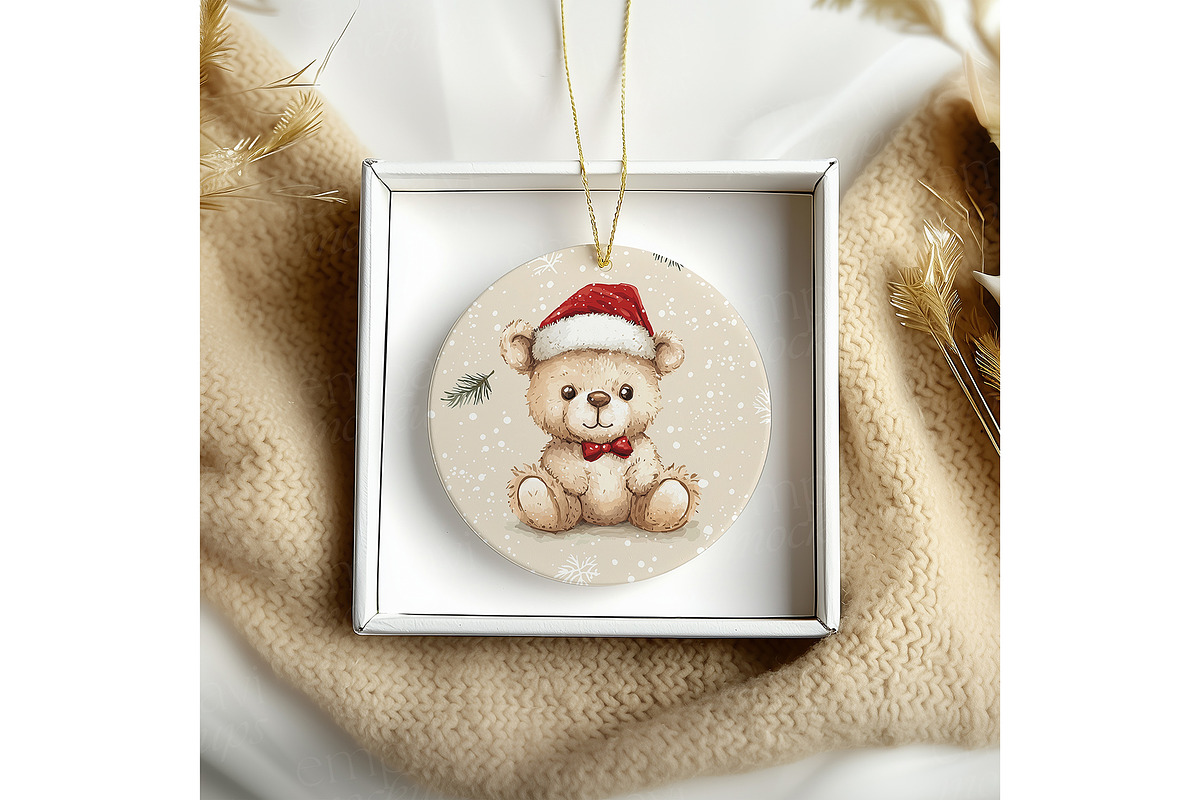 Ceramic Ornament Mockup, a Merchandise Mockup by EmpaviMockups (Photo 3 of 6)