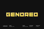 Gendred Squared Typeface, a Font by alpercakici (Thumbnail 1 of 11)