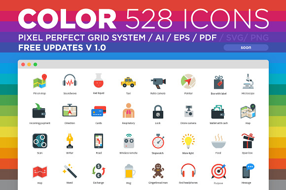 Basic Flat Color Icons