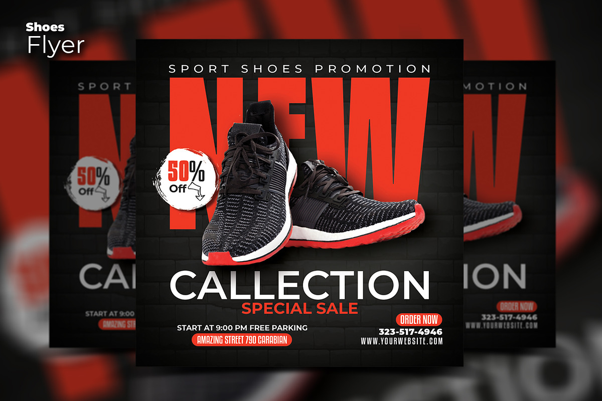 Sport Shoes flyer, a Flyer Template by AfzaalGraphics (Photo 1 of 2)