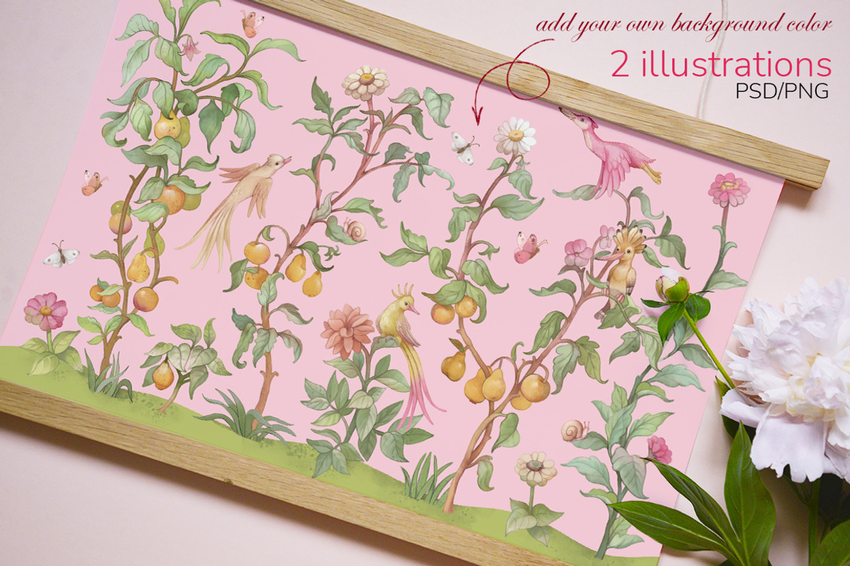 Watercolor plants Graphics patterns, a Pattern Graphic by TanyaSchuka (Photo 8 of 12)