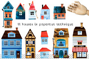 Papercut collages - Watercolor Set, a Texture Illustration by Mashamashastu (Thumbnail 2 of 17)