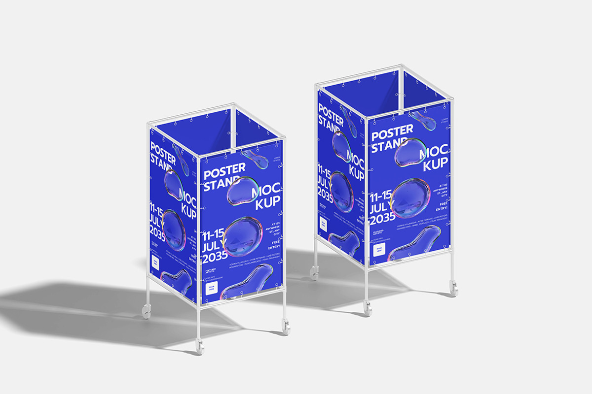 Poster Stand Mockup, a Product Mockup by bimockup (Photo 6 of 6)