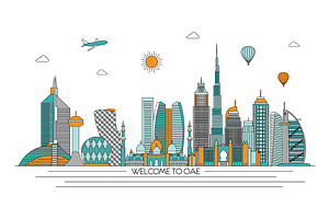 United Arab Emirates skyline