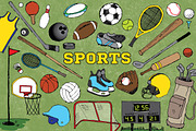 Sports Clipart, a Sport Illustration by Lemonade Pixel (Thumbnail 1 of 3)