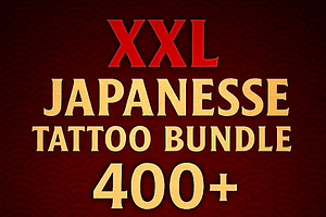 XXL Japanese Tattoo Procreate Bundle