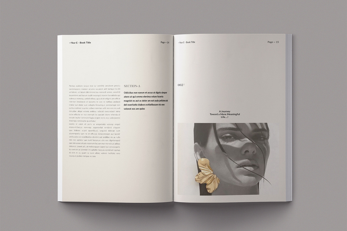 Digital E-Book Design Template, a Magazine Template by TemplateFolio-Shop (Photo 8 of 28)