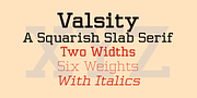 Valsity, a Slab Serif Font by Ingrimayne Type (Thumbnail 1 of 10)