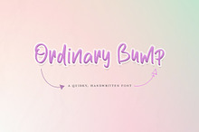 Ordinary Bump Font