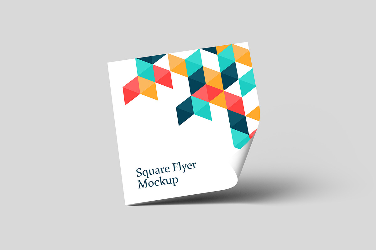 Square Flyer Mockups, an Advertising Mockup by artimasa