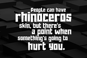 Rhino, a Sans Serif Font by almazstudio (Thumbnail 2 of 8)