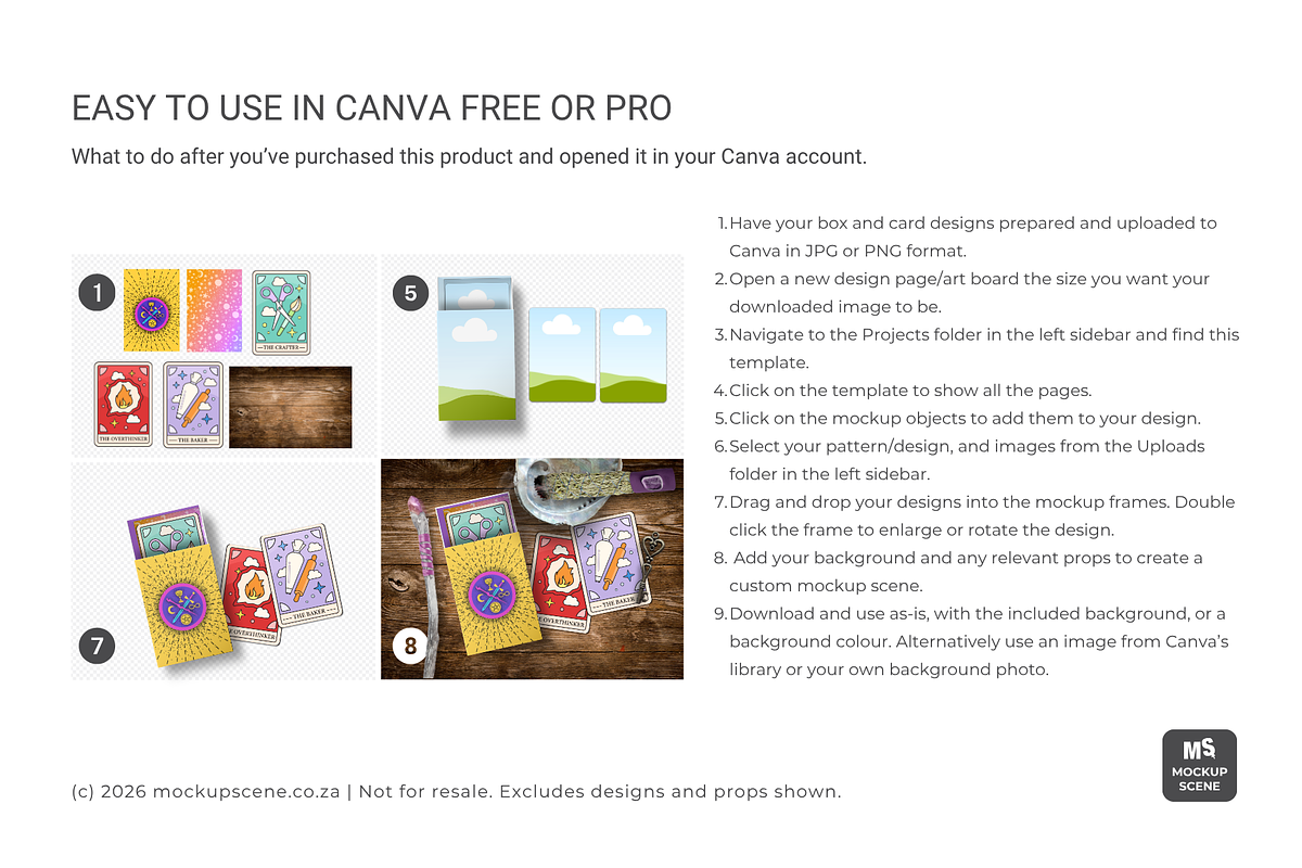 Slider Box and Cards Canva Mockup, a Packaging Mockup by Mockup Scene (Photo 4 of 10)