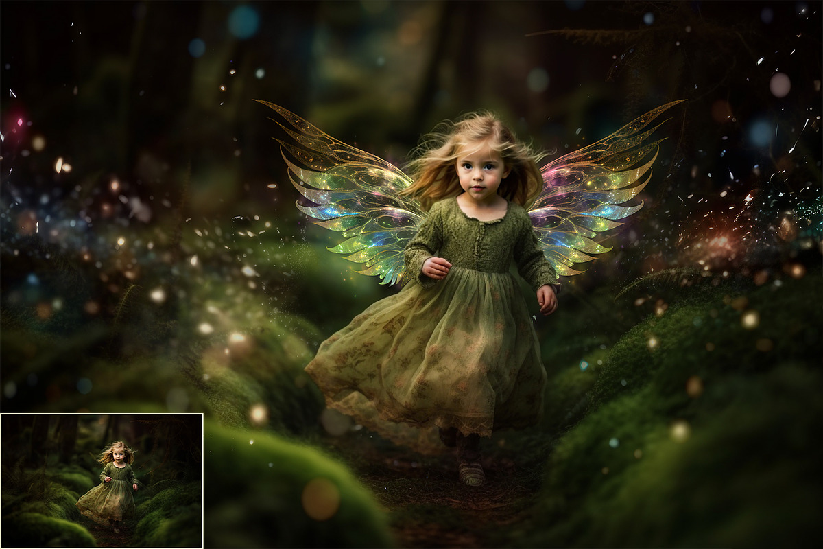 Colorful Fairy Wings, a Texture Graphic by HappyNews (Photo 5 of 10)