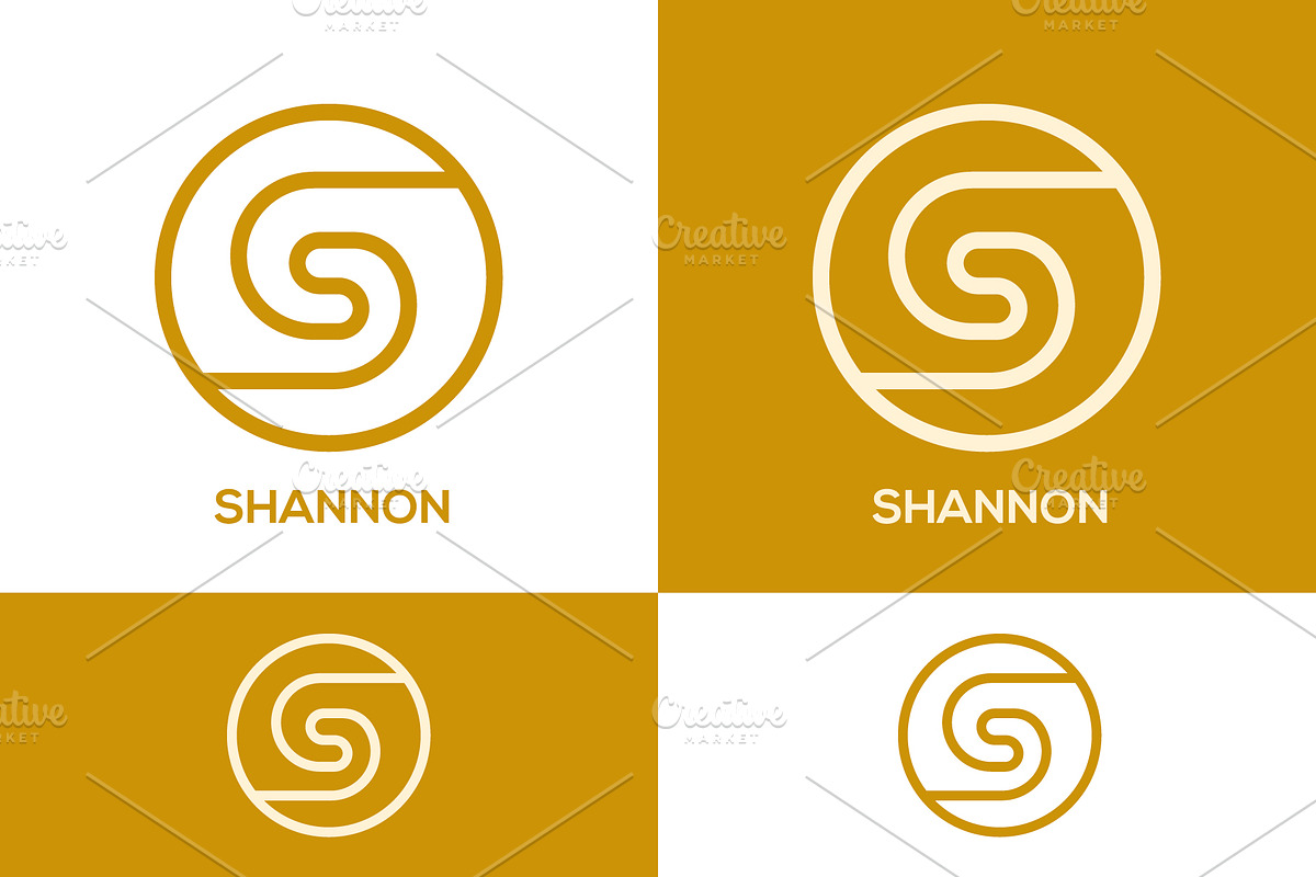 Monogram icon logo S, a Branding & Logo Template by idesign_4u