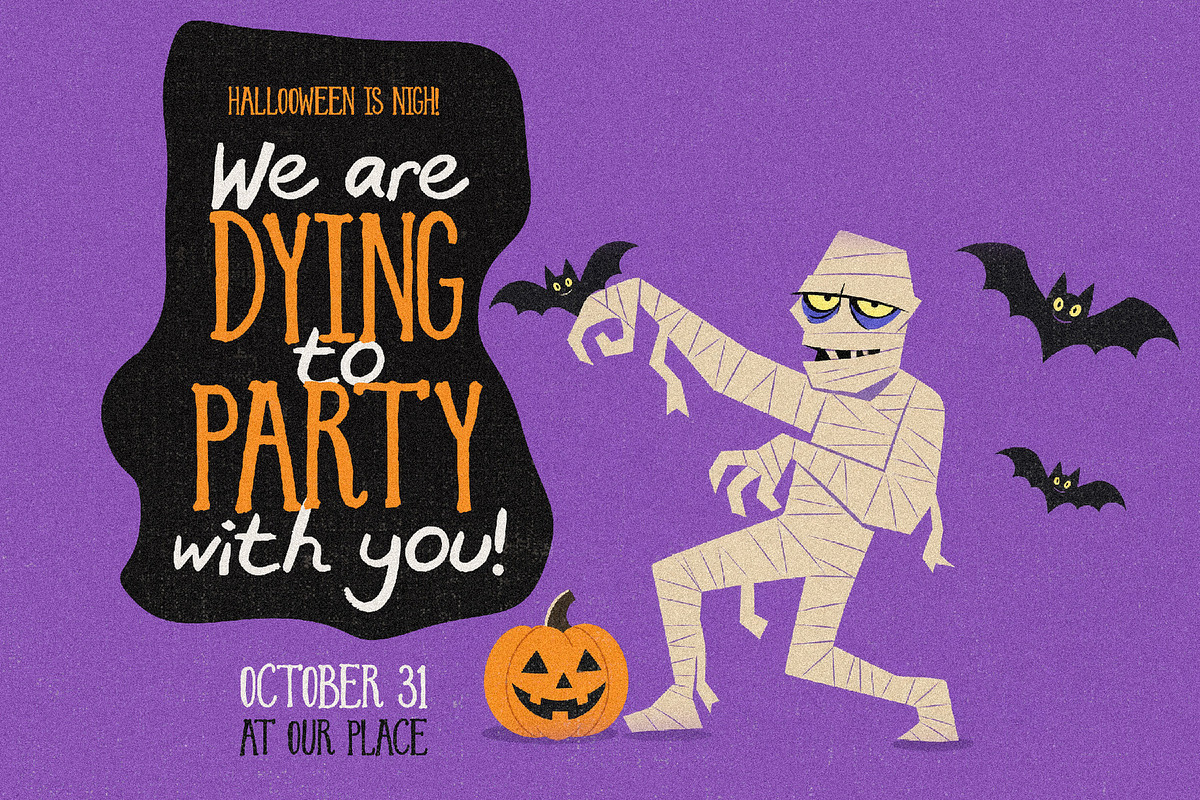 Basic Witch Club - Halloween Font, a Handwritten Font by AndrewPixelType (Photo 6 of 13)