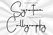 Signature Calligraph, a Handwritten Font by FreshTypeINK (Thumbnail 1 of 8)