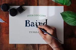 Baird - Hand Serif Font