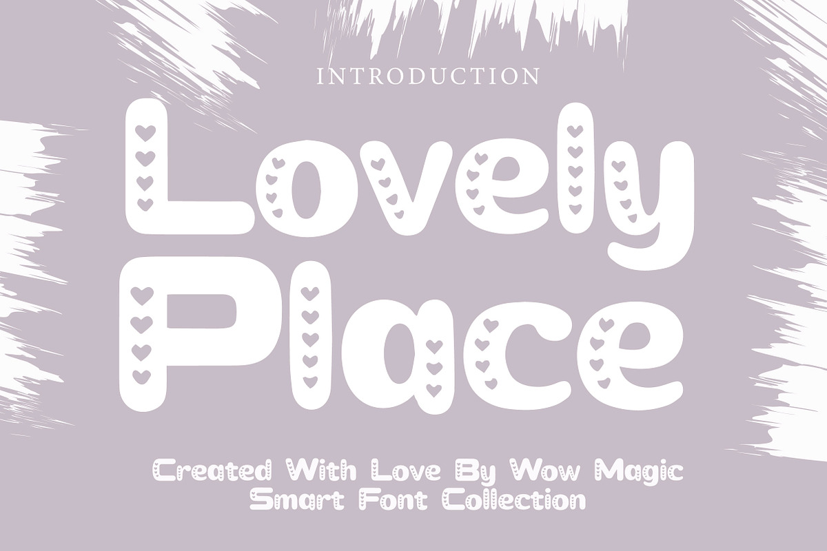 Lovely Place, a Font by Wow Magic (Photo 1 of 3)