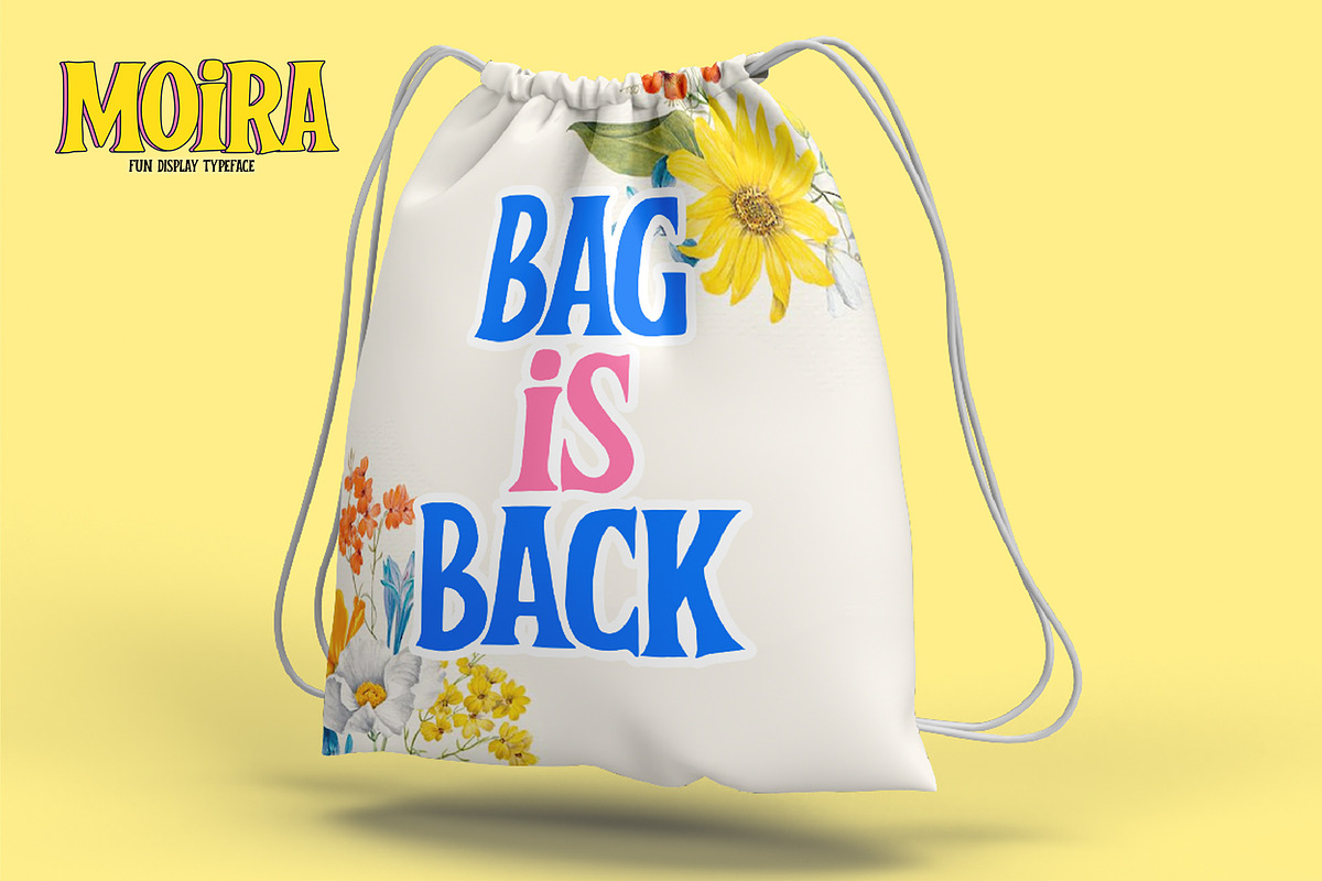 MOIRA - Fun Display Typeface, a Font by Gassstype (Photo 4 of 8)