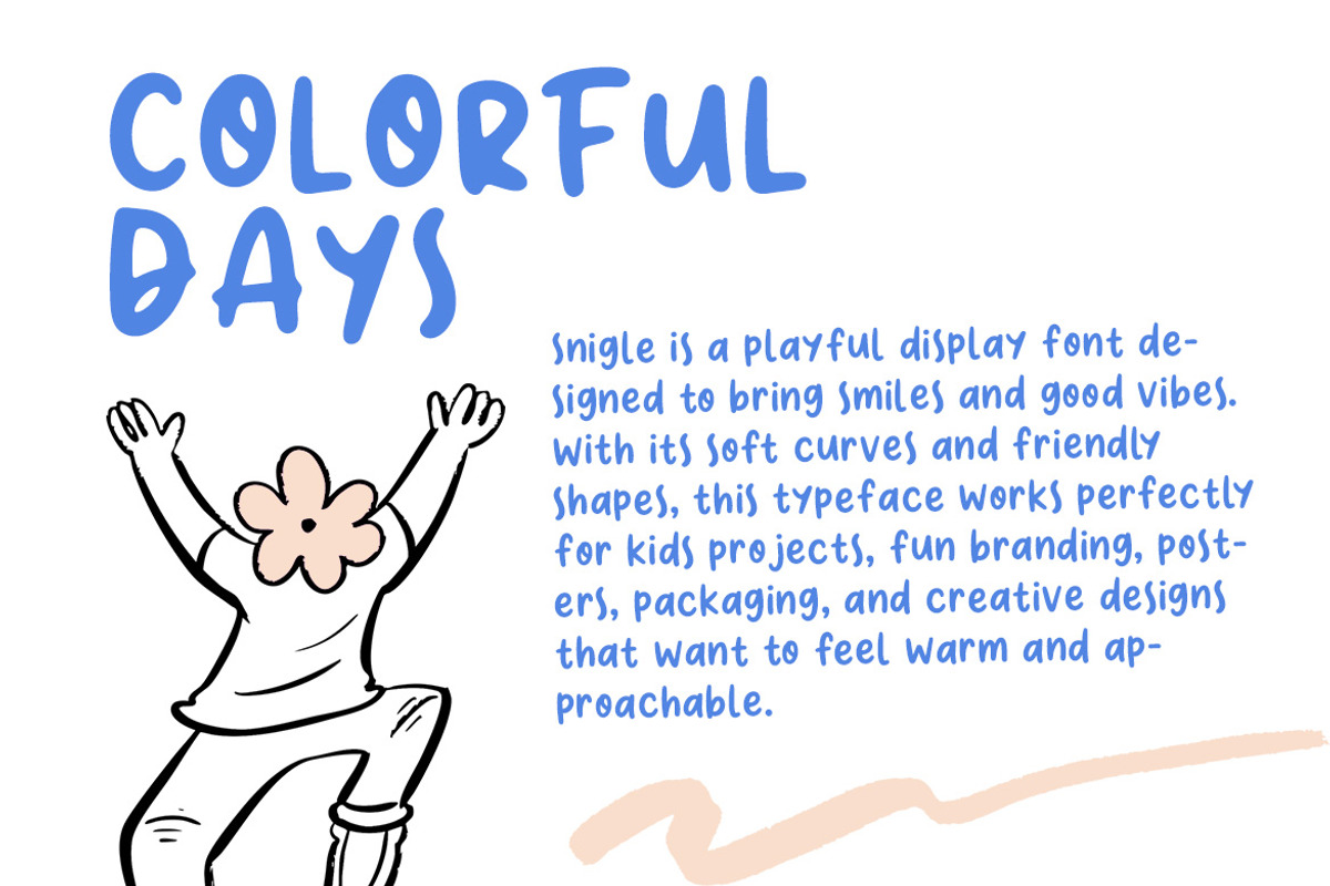 Snigle – Hand-Drawn Playful Display, a Handwritten Font by decographstud (Photo 4 of 7)