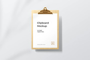 A4 Paper Clipboard Mockup, an Advertising Mockup by zpackcreative (Thumbnail 1 of 4)