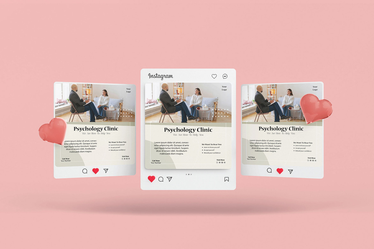 Elegant Psychology Clinic Flyer, a Flyer Template by YUDesignStore (Photo 2 of 6)