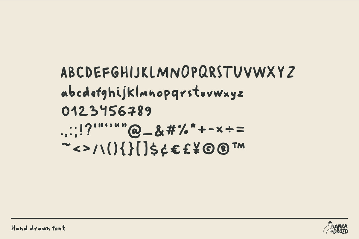 Farmers Market, a Handwritten Font by AnkaDrozd (Photo 2 of 10)