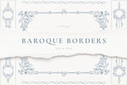 Baroque Border Collection, a Decorative Illustration by AW Studios (Thumbnail 1 of 6)