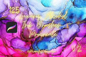 125 Luxury Alcohol Ink Brushes Set