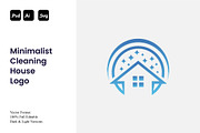 Minimalist Cleaning House Logo, a Branding & Logo Template by Luxury Logos (Thumbnail 1 of 4)