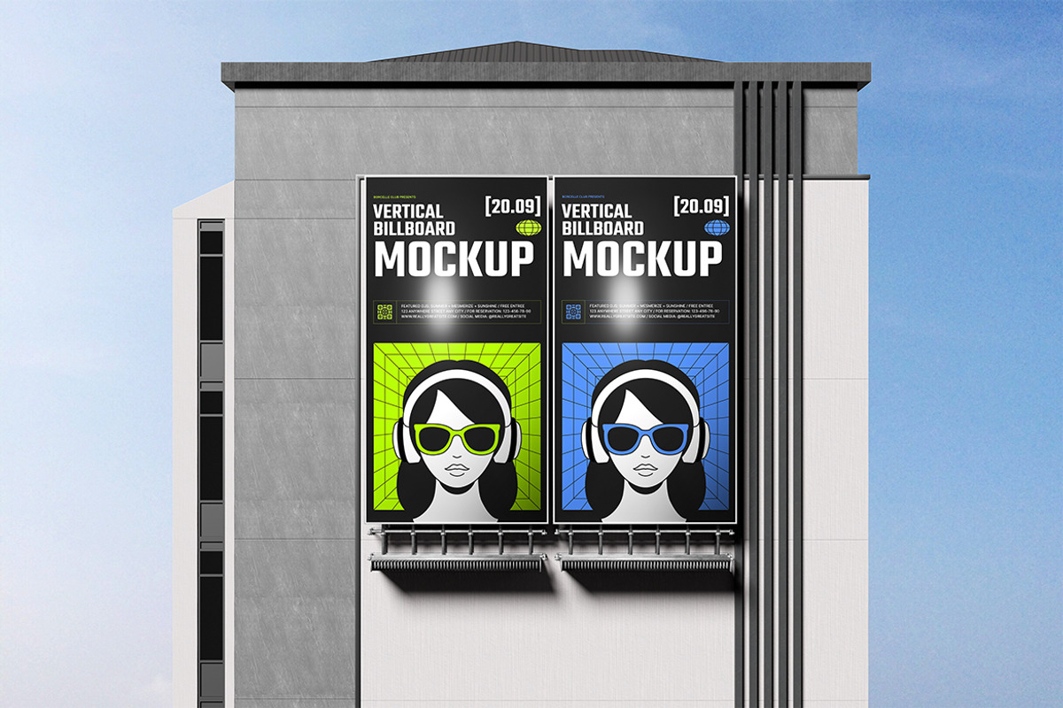 Vertical Billboard Mockup, an Advertising Mockup by xavier_studio (Photo 4 of 5)