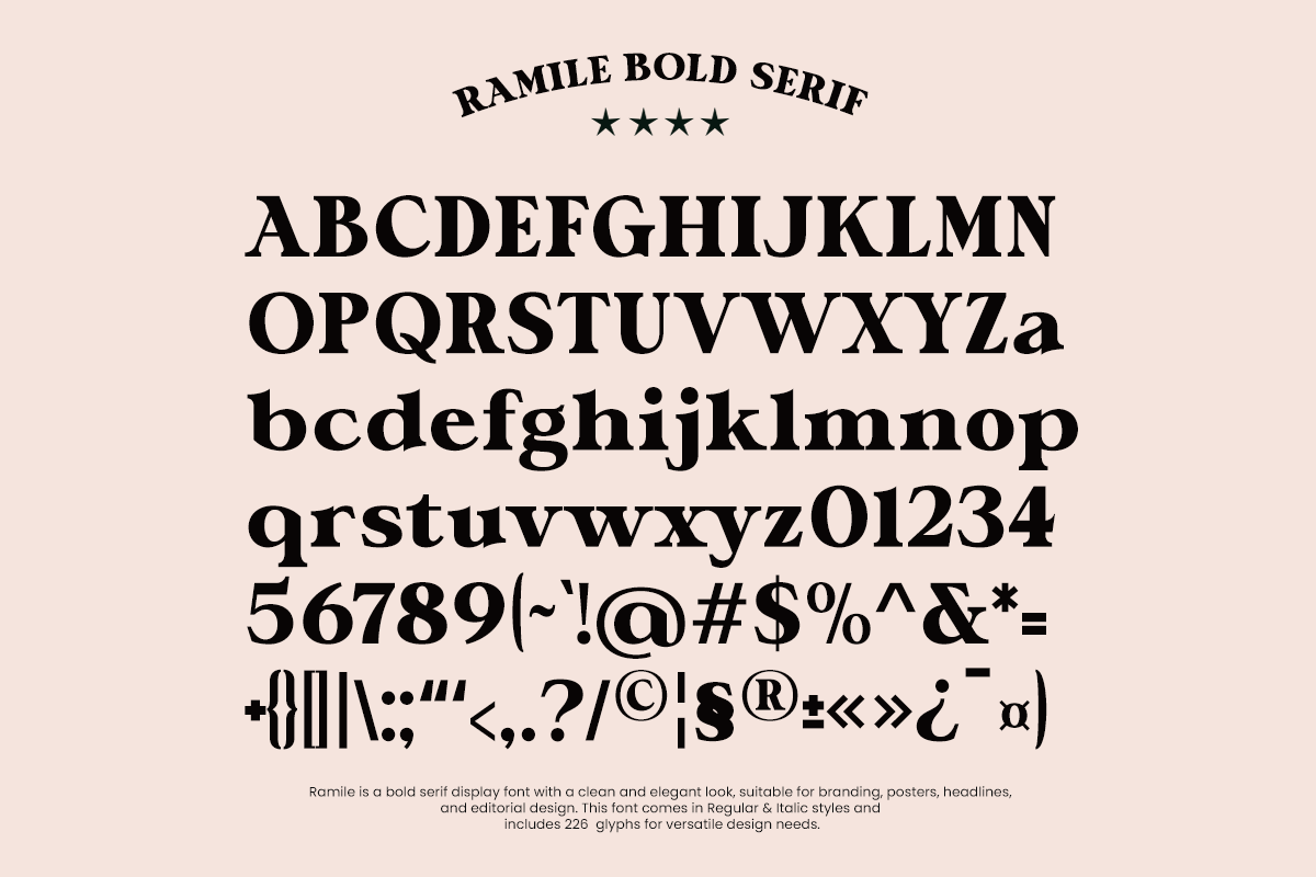 Bold Serif Editorial Font - Ramile, a Serif Font by RagamKata (Photo 9 of 10)