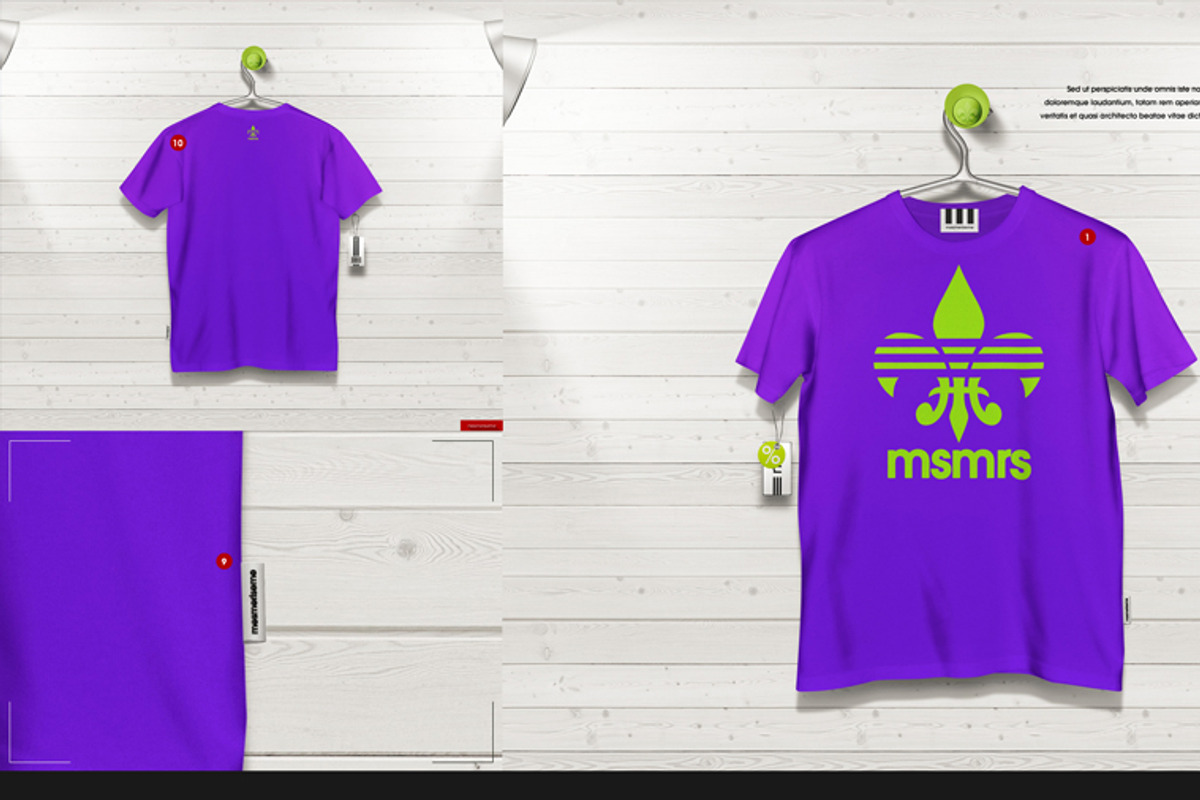 Men's T-shirt On 5 Stages Mock-up, a Hoody Mockup by Mocca Mockups Store (Photo 67 of 69)