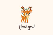 Cute Winter & Christmas Clipart Set, a Seasonal Illustration by Bielousova Art (Thumbnail 8 of 8)