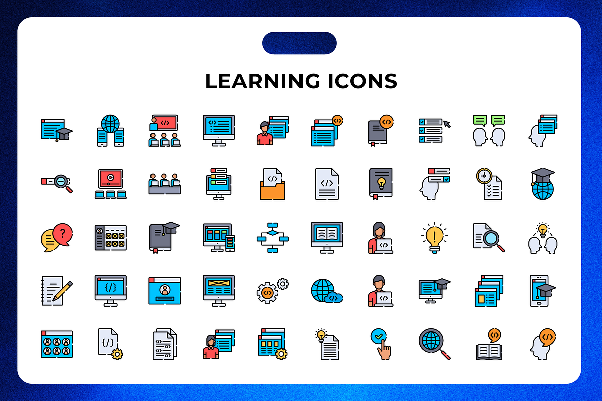 Learning Icons, an Icon by Wencory