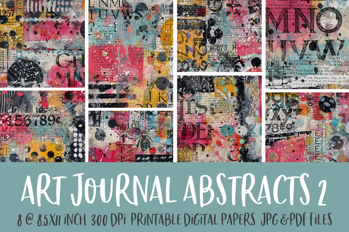 Art Journaling Abstracts 2 Textures, a Texture Graphic by Polka Dot Pixels (Photo 1 of 4)