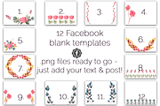 Botanical Watercolor FB/IG Bundle, a Social Media Template by Andrea Schrag Designs (Thumbnail 3 of 5)