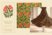 Hand-Drawn Earthy Wildflowers Kit, a Pattern Graphic by Lettering_Logo (Thumbnail 3 of 17)
