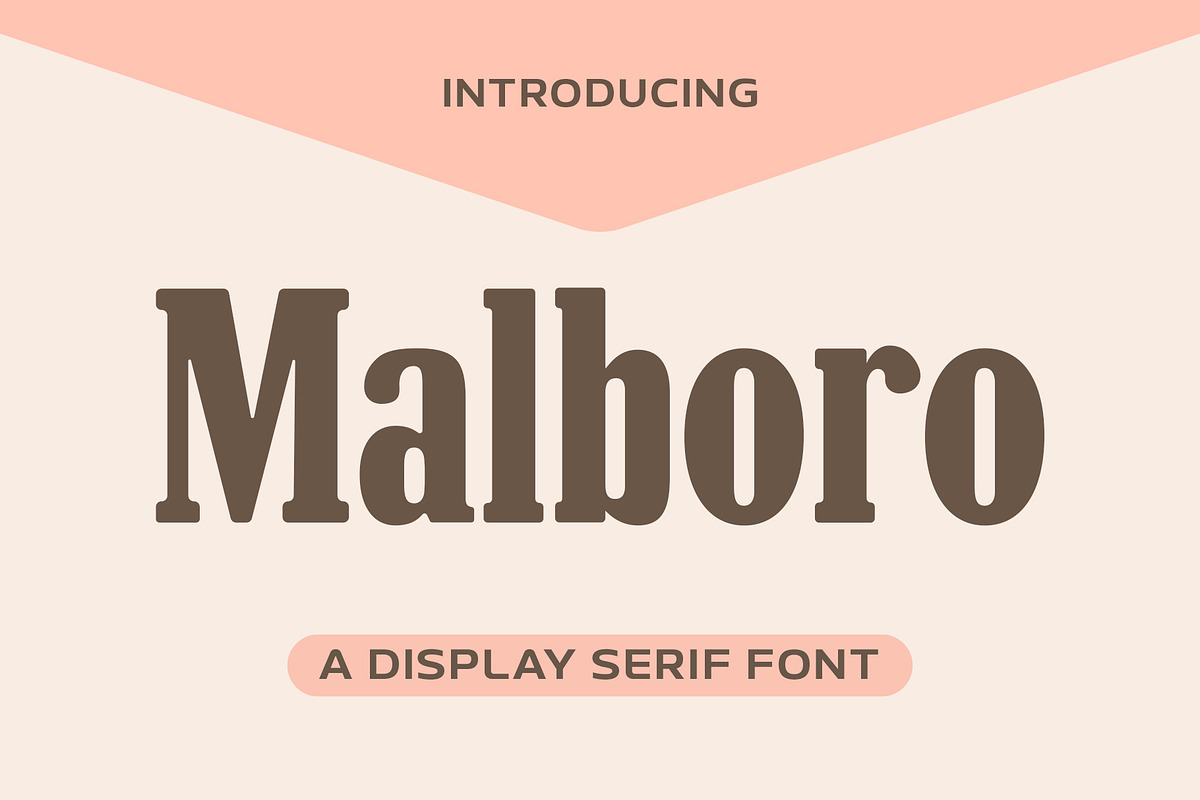 Malboro Font - Serif Font, a Serif Font by ariodsgn (Photo 1 of 10)