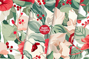 Floral Berries Digital Paper Pack, a Pattern Graphic by Happy Creators Co. (Thumbnail 4 of 8)