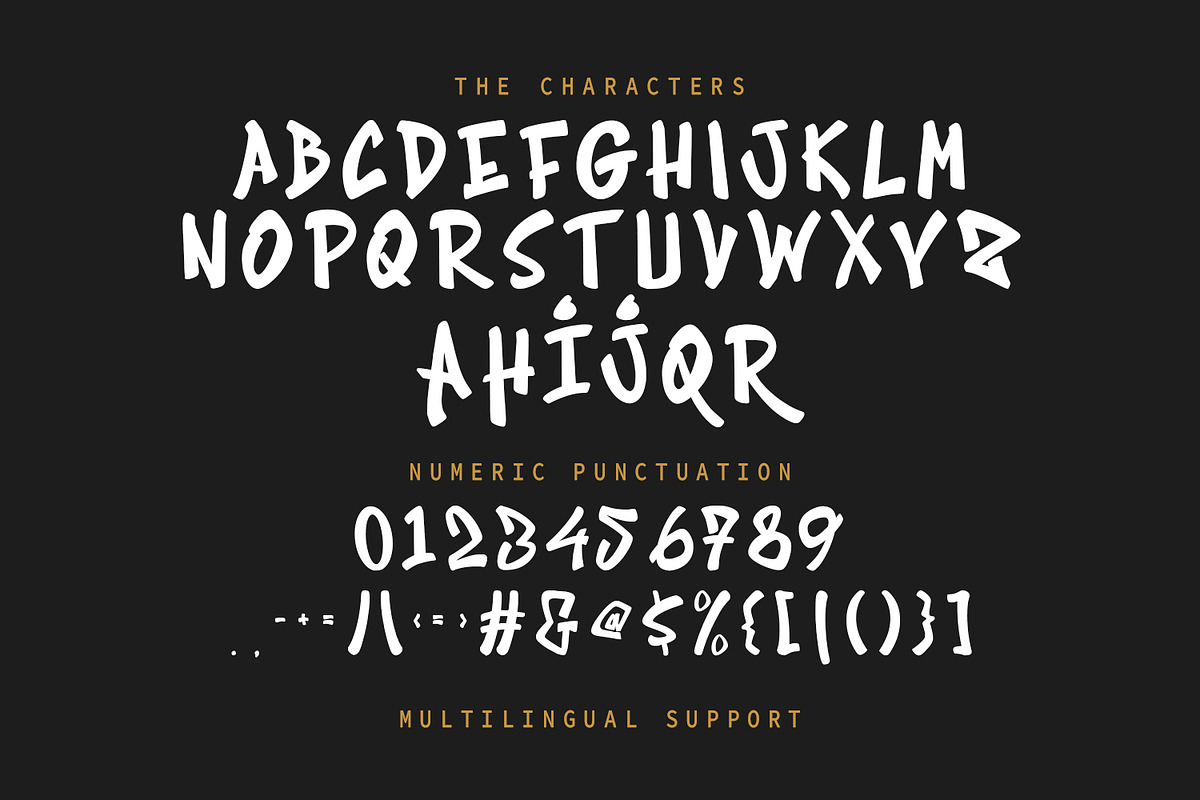 Zhyengki Graffiti Display Font, a Handwritten Font by Maulana Creative (Photo 3 of 7)