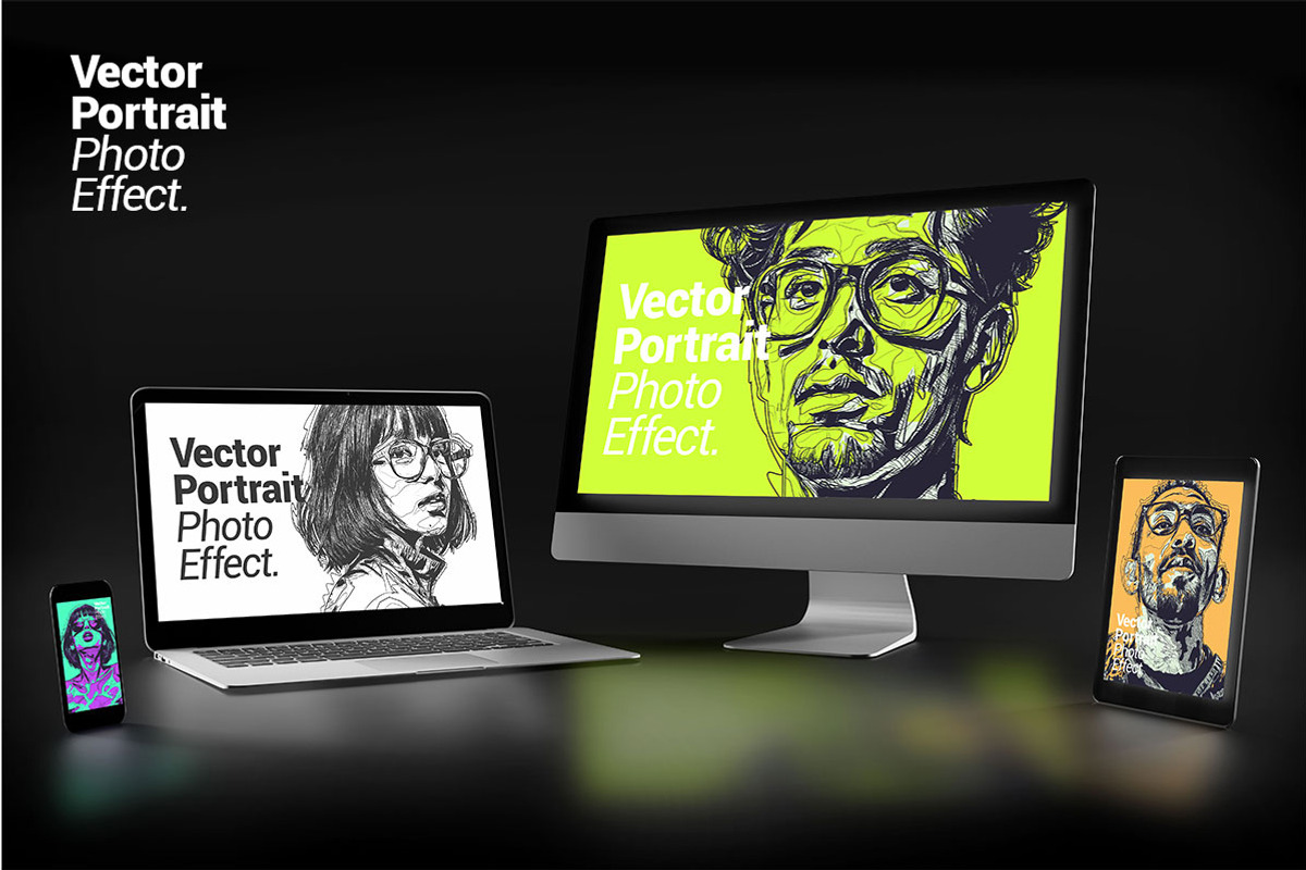 Vector Portrait Photo Effect, an Action Add-On by Amorjesu.com (Photo 15 of 28)