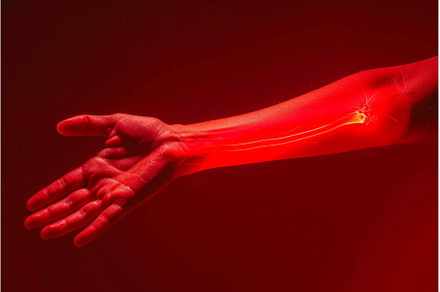 Painful wrist conceptual, a Health & Medical Photo by Ylivdesign